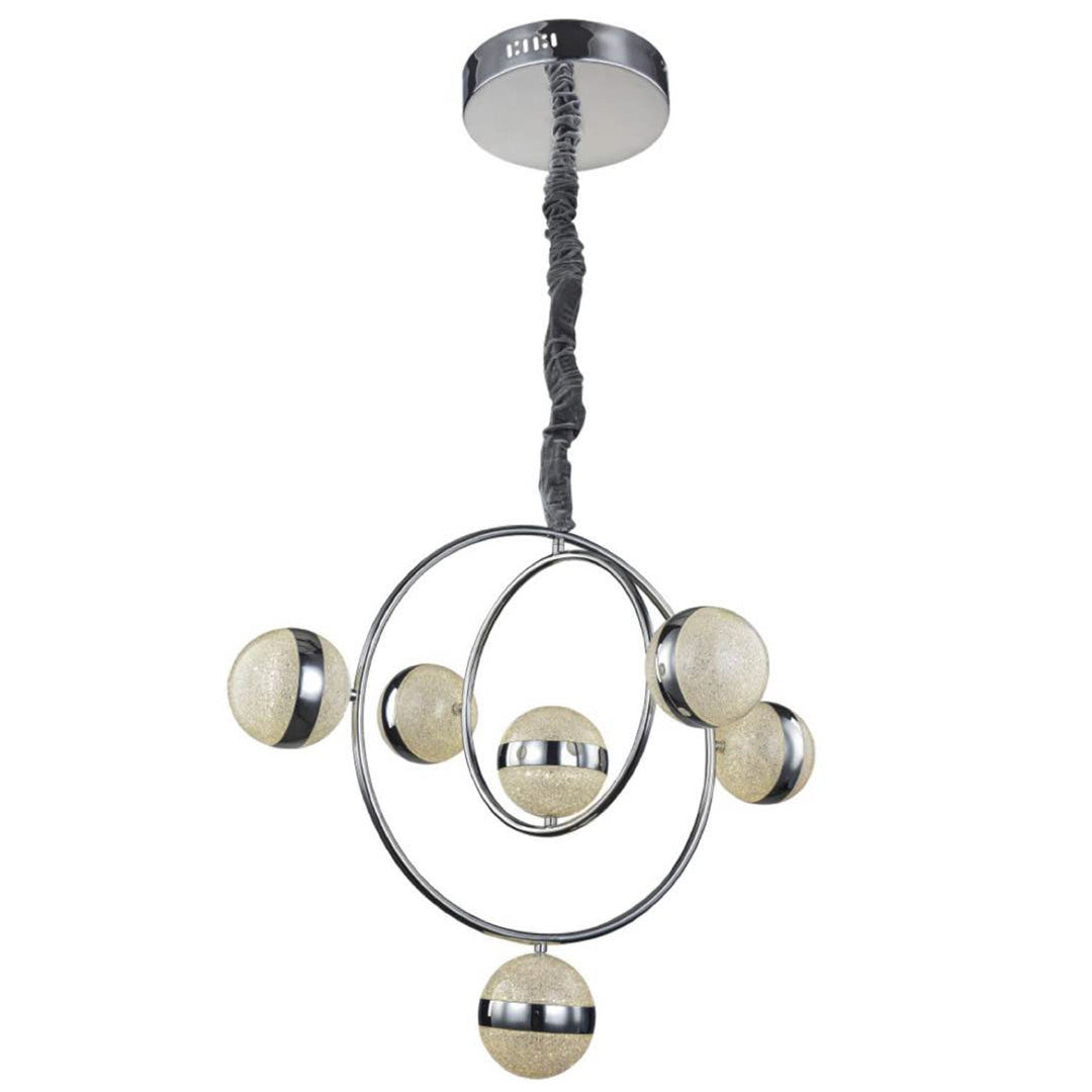 13RND29CH 29x56 Chrome Round Chandelier