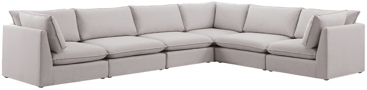 Mackenzie - Modular Sectional 6 Piece - Beige - Modern & Contemporary