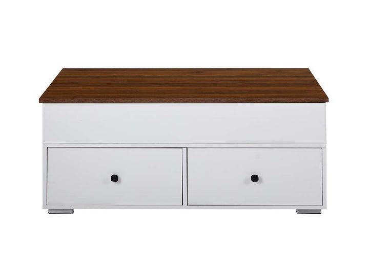 Readen - Coffee Table - White & Walnut Finish