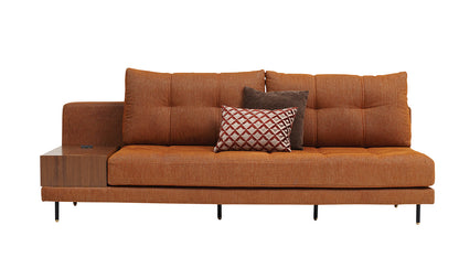 Orange 3-Piece Left Hand Facing (LAF) Arte Sectional