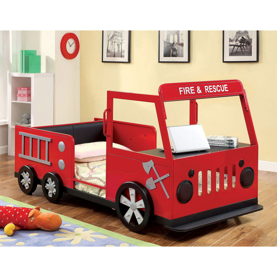 Rescuer - Twin Bed - Red / Black