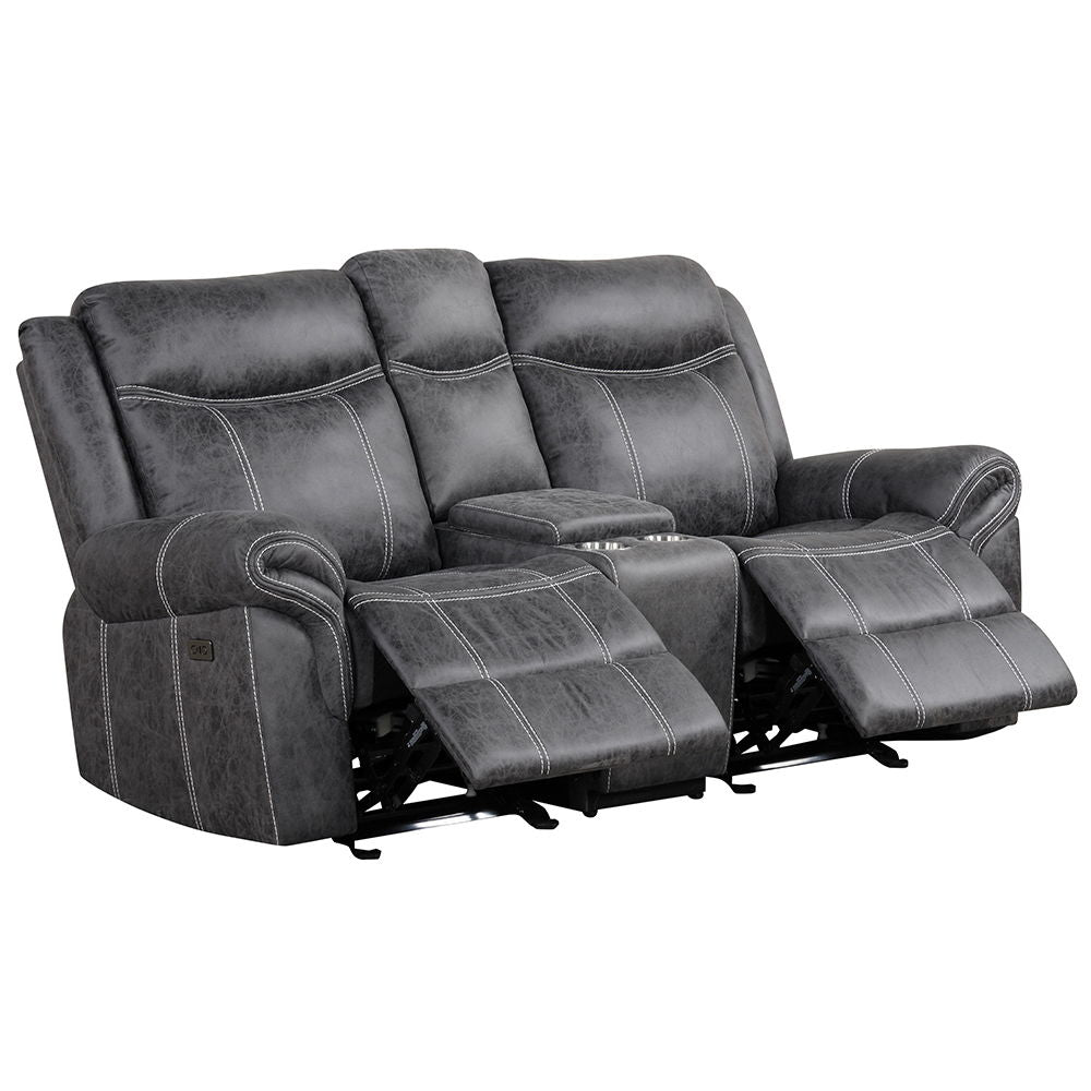 Zubaida - Loveseat w/USB Dock & Console (Glider & Motion)