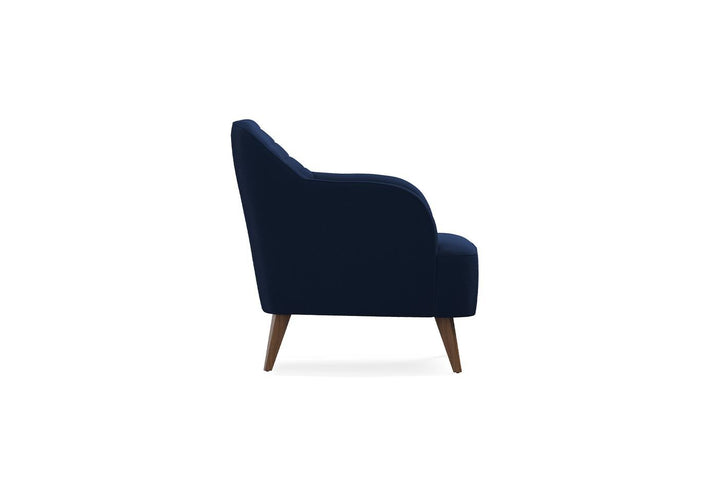 Navy Blue Colt Feather Sona Armchair