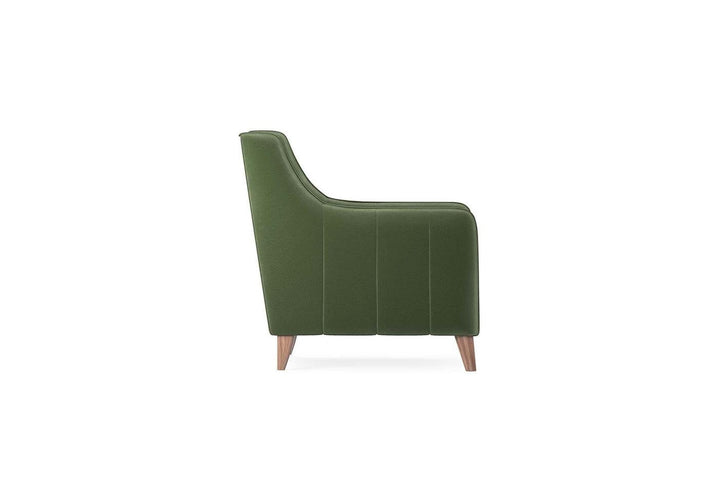 Dark Green Colt Feather Fabia Armchair