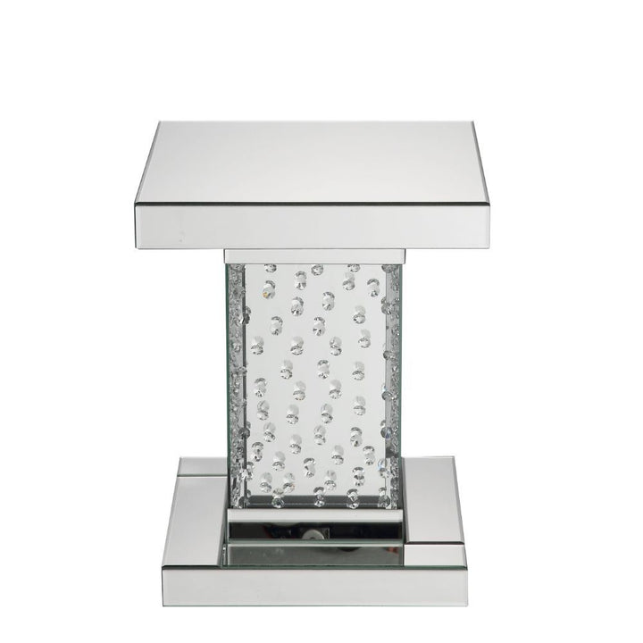 Nysa - End Table - Mirrored & Faux Crystals - 20"