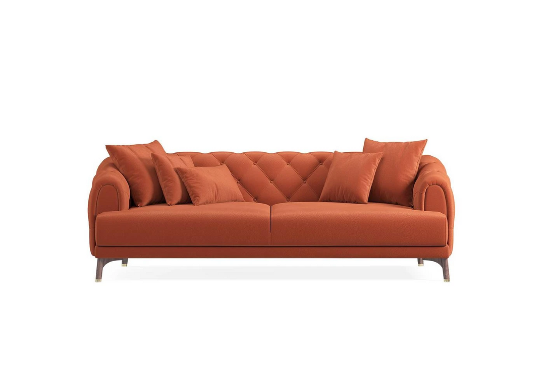 Orange Colt Feather Navona 3-Seater Sofa Bed