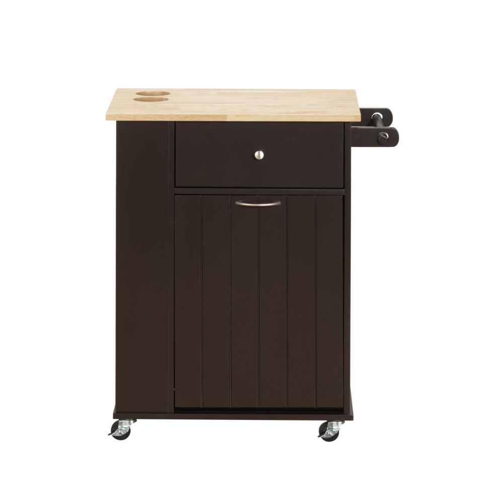 Zina - Kitchen Cart - Natural & Wenge