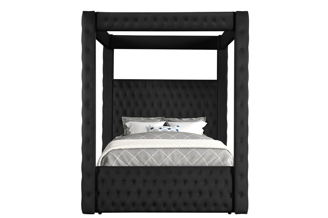 Annabelle - King Canopy Bed - Black