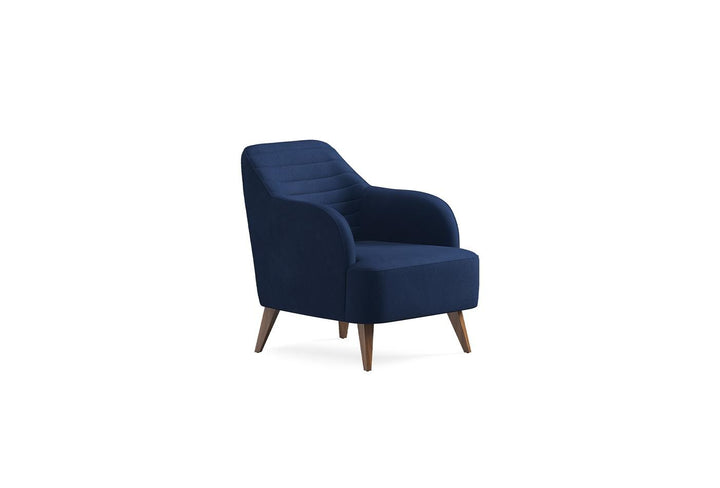 Navy Blue Colt Feather Sona Armchair