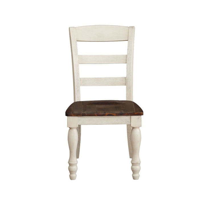 Britta - Side Chair (Set of 2) - Walnut & White Washed