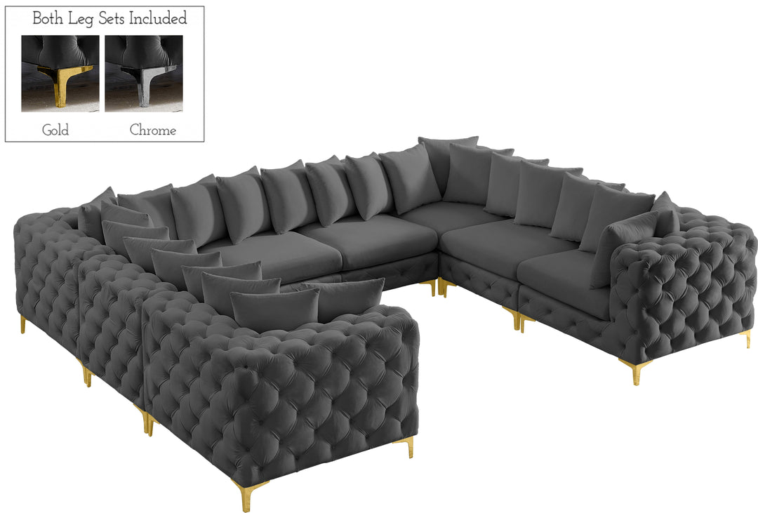 Tremblay - Modular Sectional 8 Piece - Gray - Fabric