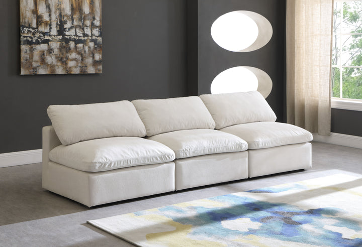 Plush - Modular Armless 3 Seat Sofa