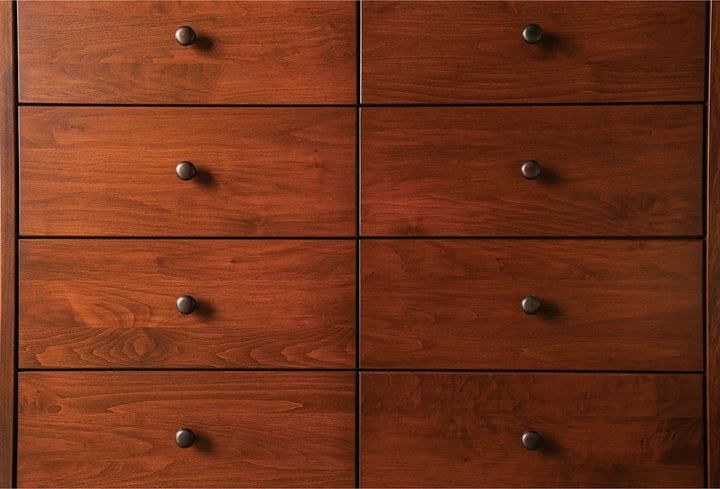 Keizer - 8 Drawer Chest - Dark Cherry