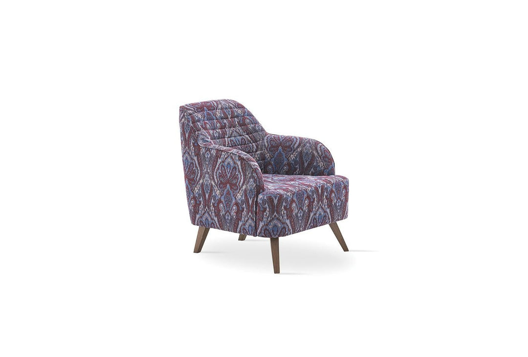 Purple Linen Sona Armchair