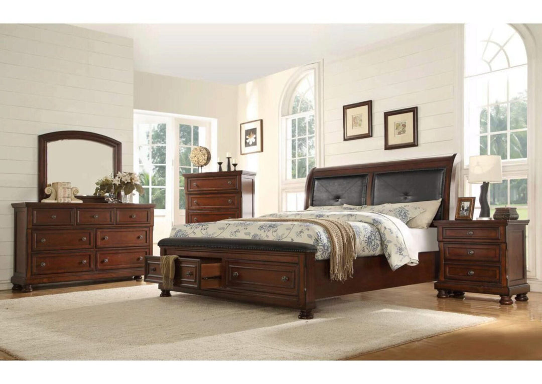 Austin Dark Walnut Bedroom Set