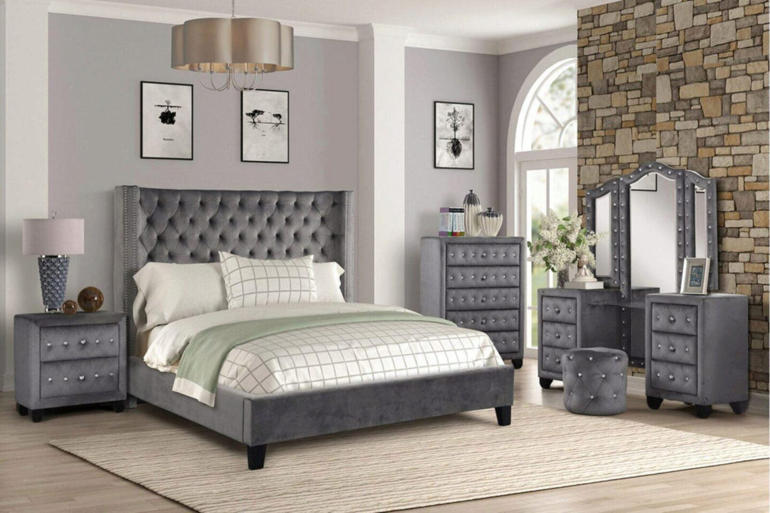 Allen With Dresser Gray Bedroom Set