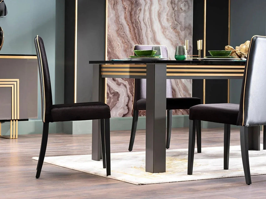 CARLINO DINING CHAIR 2 PIECE (DUCA BLACK)