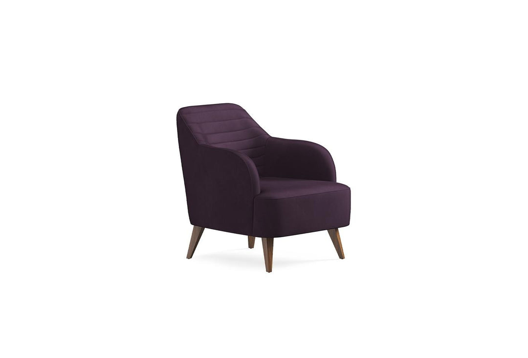 Purple Velvet Sona Armchair