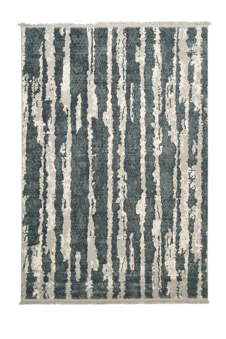 Liberta - Carpet 5'x8' - Grey / Dark Blue