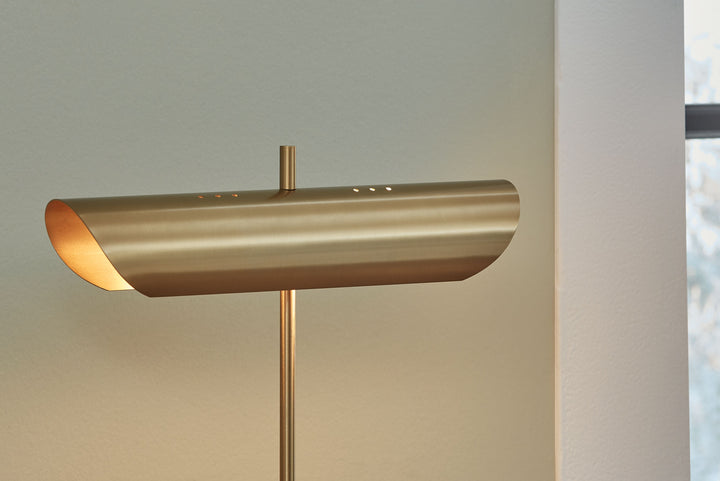 Rowleigh - Gold Finish / White - Marble Desk Lamp