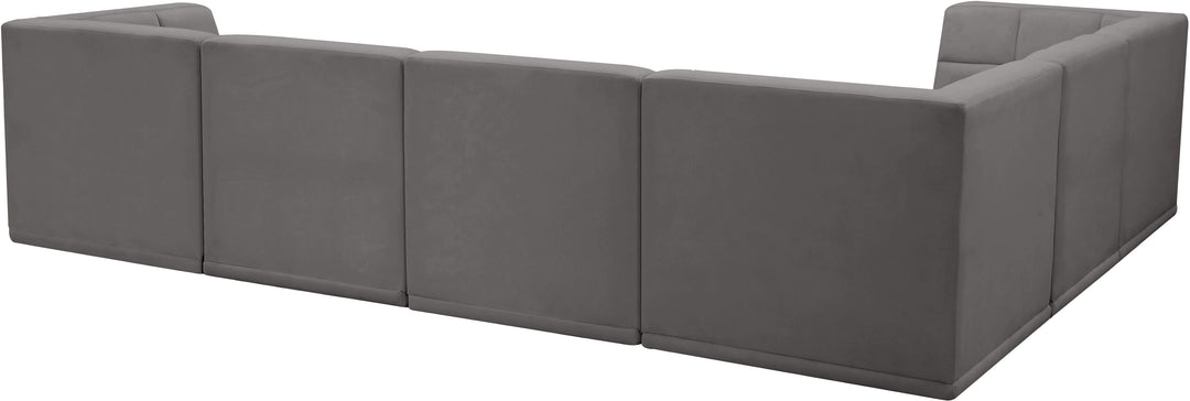 Relax - Modular Sectional 6 Piece - Gray - Fabric