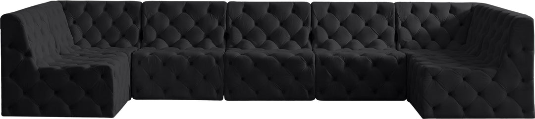 Tuft - Modular Sectional 7 Piece - Black - Fabric