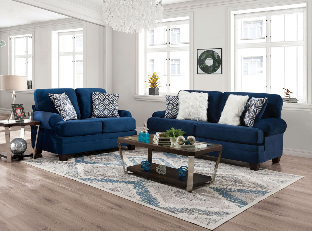 Waldstone - Loveseat - Navy