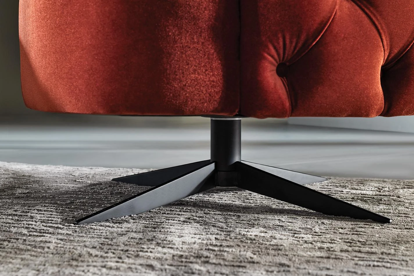 Sirona Armchair - Swivel Leg - Tufted