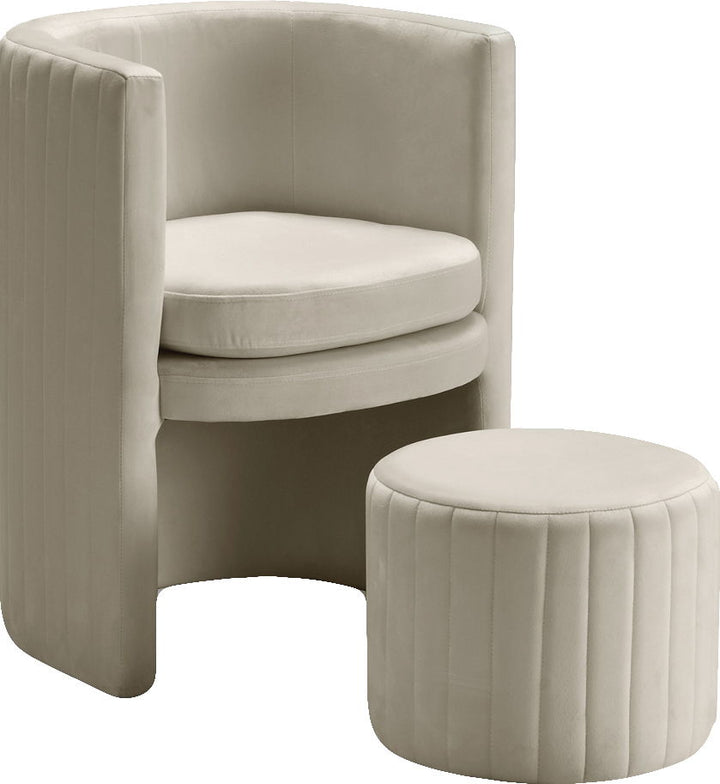 Selena - Accent Chair and Ottoman Set