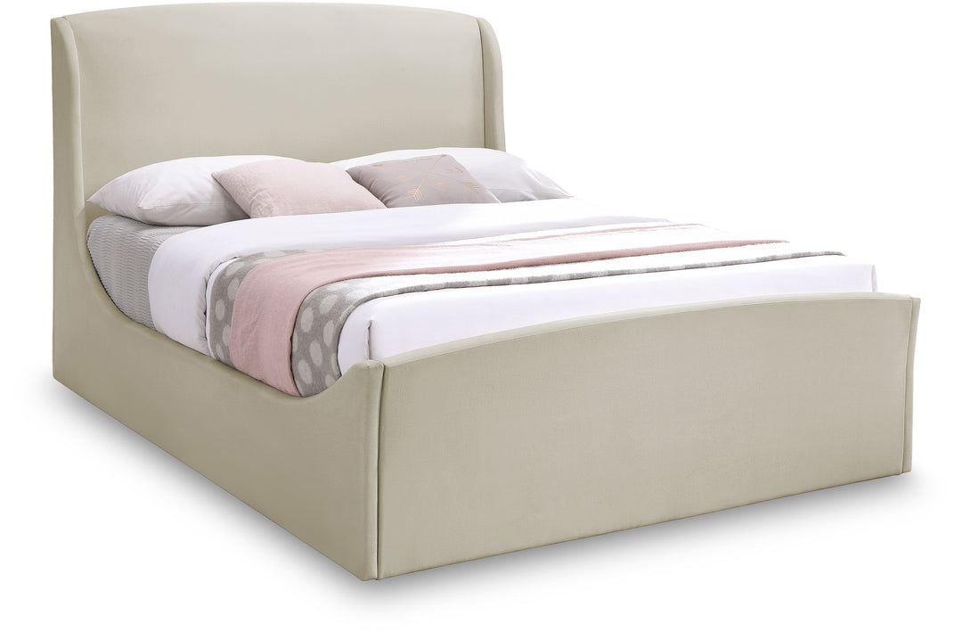 Tess - King Bed - Cream