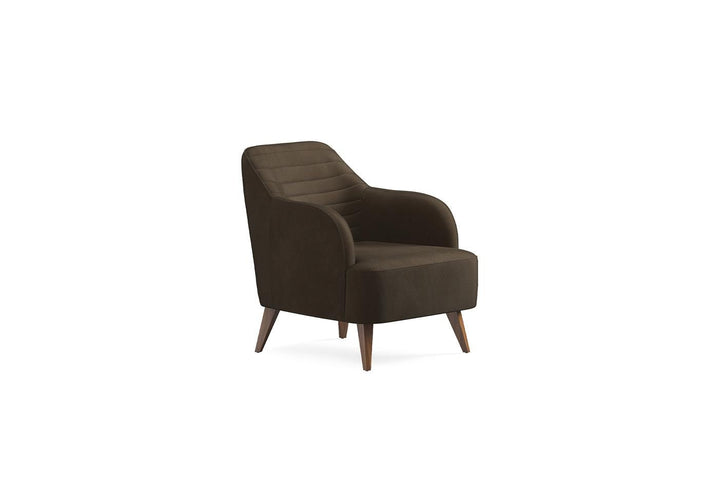 Dark Brown Velvet Sona Armchair