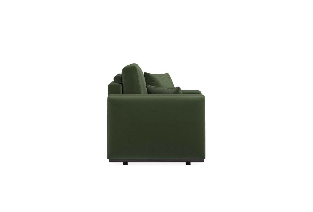 Carino 2-Seater Sofa Bed with Storage, Colt Feather (Dark Green)