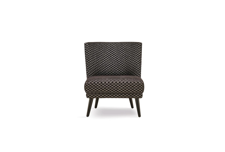 Carino Armchair, Linen (Hexagon Black)