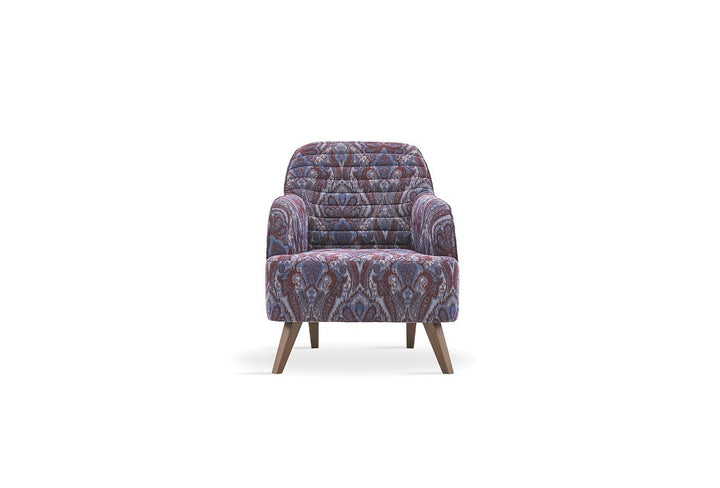 Purple Linen Sona Armchair