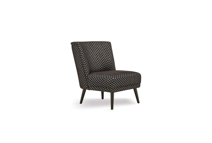 Carino Armchair, Linen (Hexagon Black)