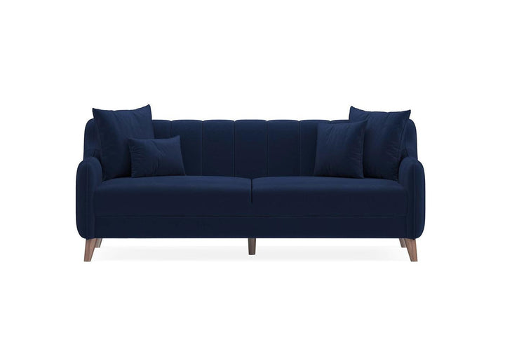 Navy Blue Colt Feather Fabia 3-Seater Sofa Bed with Storage