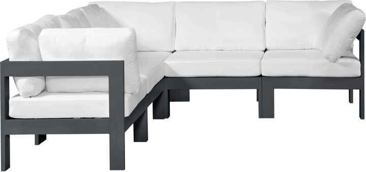 Nizuc - Outdoor Patio Modular Sectional 5 Piece - White