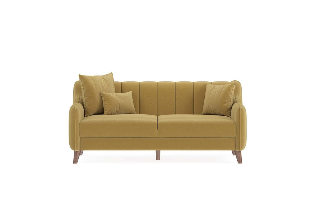 Mustard Colt Feather Fabia 2-Seater Sofa