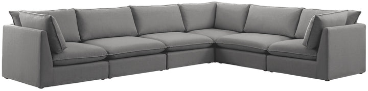 Mackenzie - Modular Sectional 6 Piece - Gray - Fabric