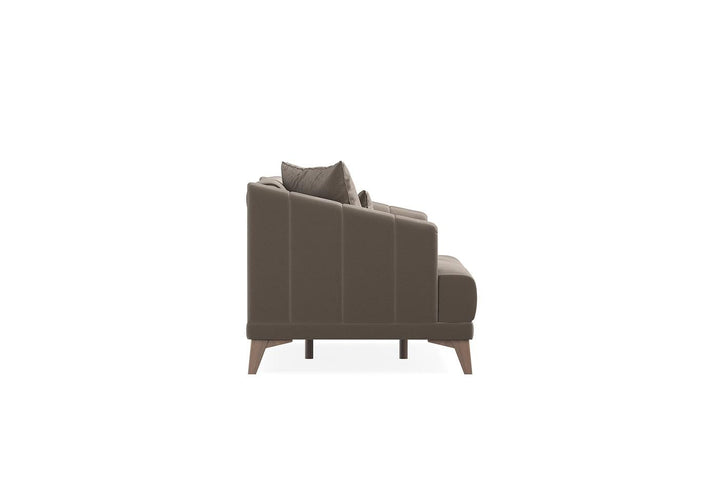 Brown Colt Feather Sona 2-Seater Sofa