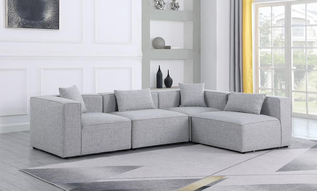 Cube - Modular Sectional 4 Piece - Gray