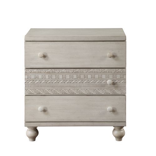 Roselyne - Nightstand - Antique White Finish