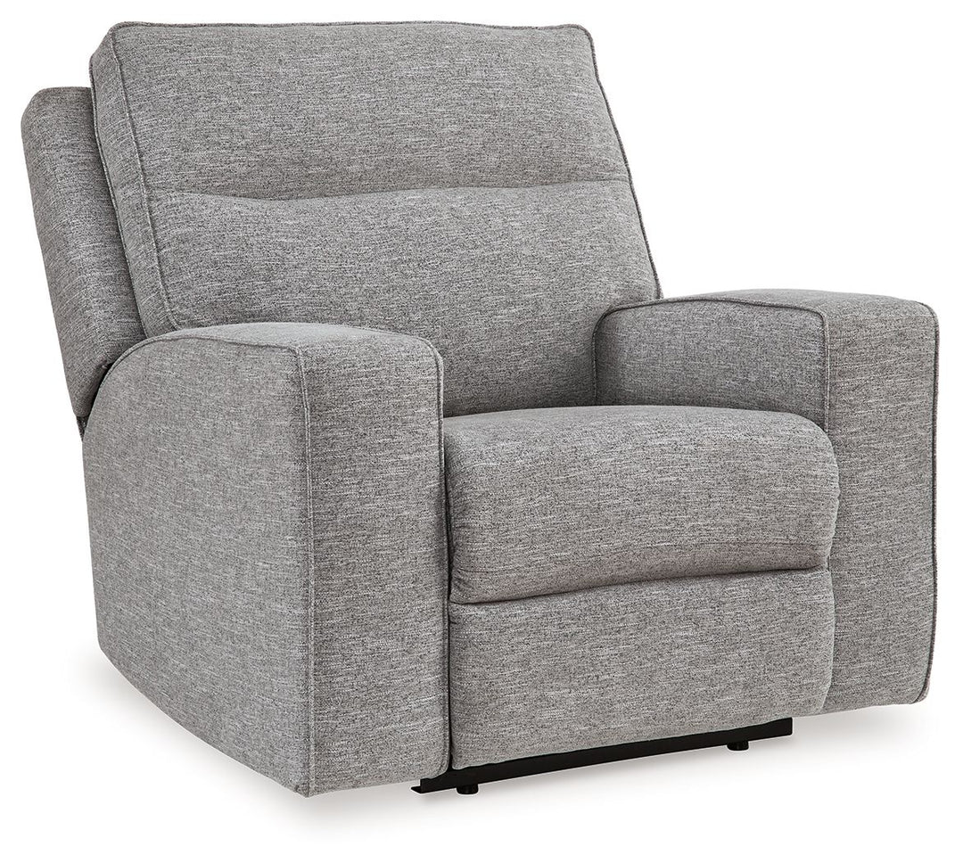 Biscoe - Pewter - Power Recliner /Adj Headrest