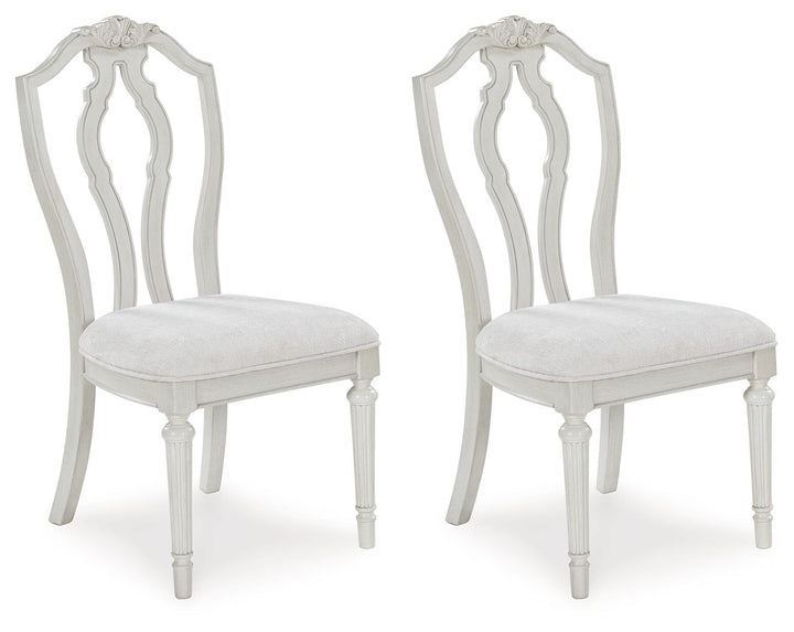 Montelaine - Antique White - Dining Upholstered Side Chair (Set of 2)