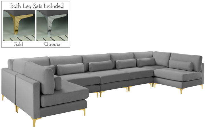 Julia - Modular Sectional 7 Piece - Gray