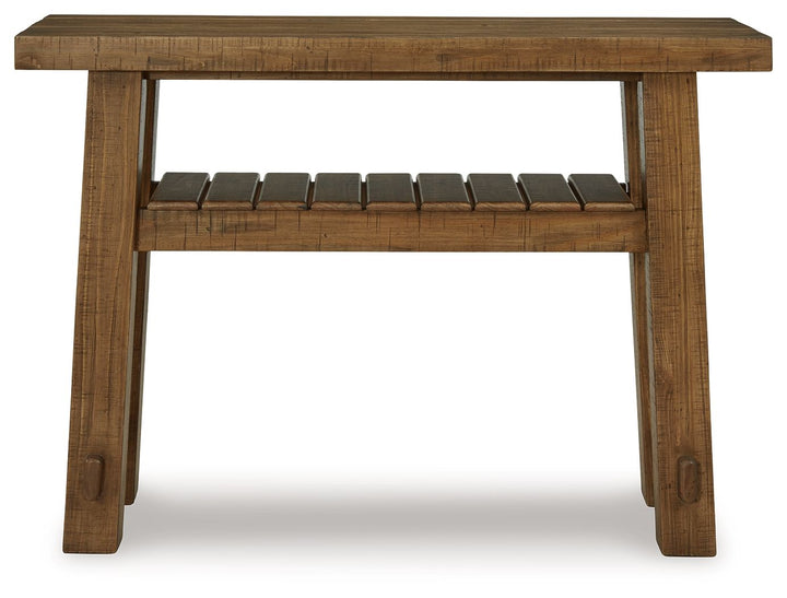 Mackifeld - Warm Brown - Sofa Table