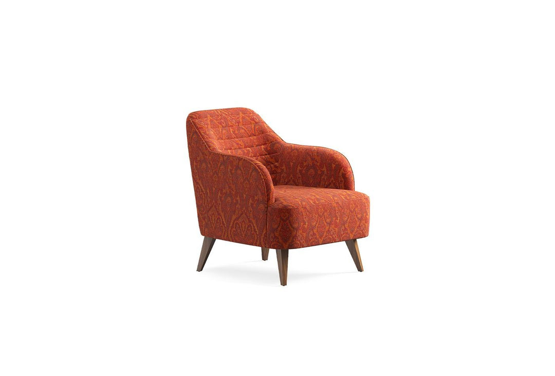 Red Linen Sona Armchair