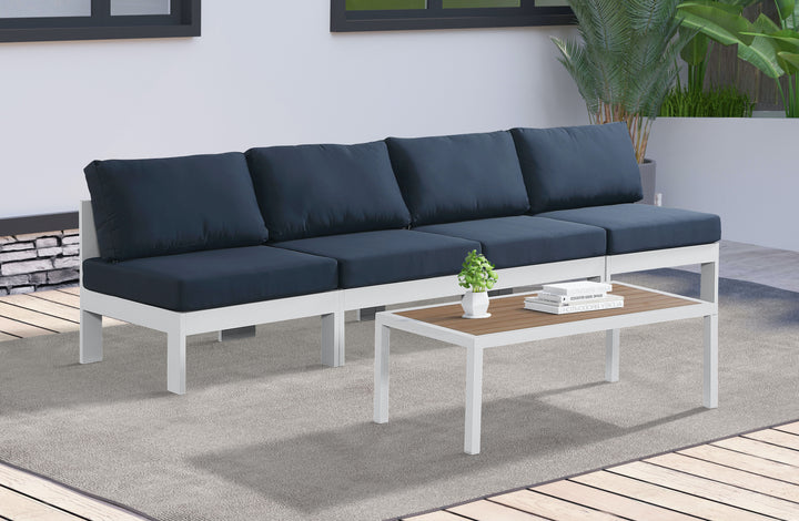 Nizuc - Outdoor Patio Modular Sofa 4 Seats - Navy