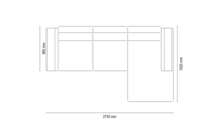 Giorno L Shape Sectional RAF