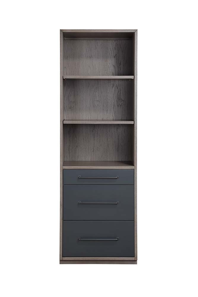 Estevon - Bookshelf - Gray Oak Finish